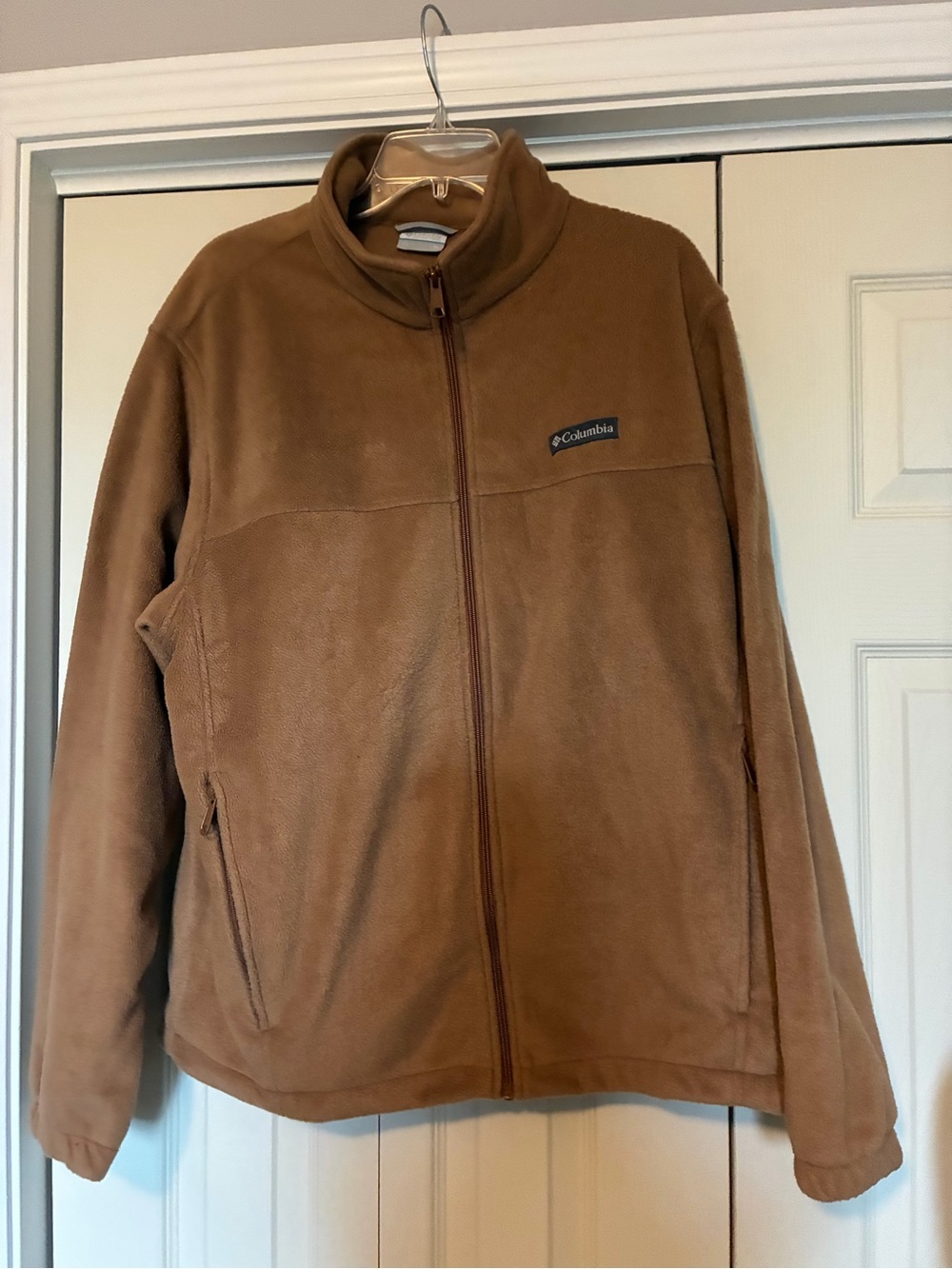 Columbia Men's Tan Brown Full-Zip Fleece Jacket